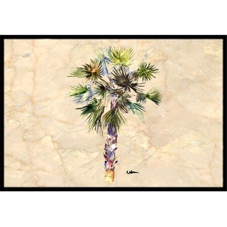 Carolines Treasures Carolines Treasures 8481JMAT 24 x 36 In. Palm Tree Indoor or Outdoor Mat 8481JMAT